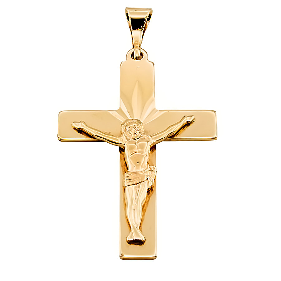 9ct Gold 5.9g Crucifix Pendant